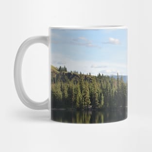 lake reflection in the mountains Mug